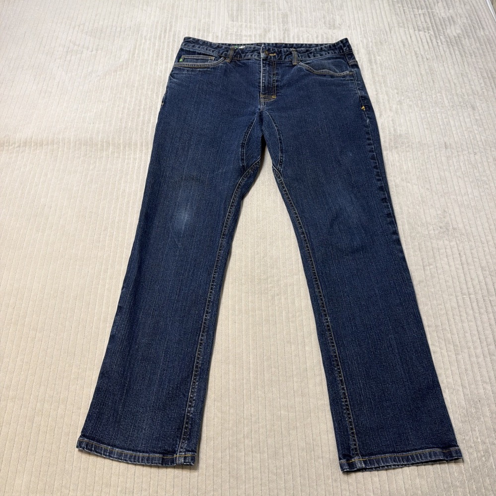 Stio Rivet Jeans Mens 34x30 Med Wash Straight Stretch Denim Outdoor Casual